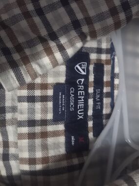Daniel Cremieux Brown and Black Plaid Men's Shirt